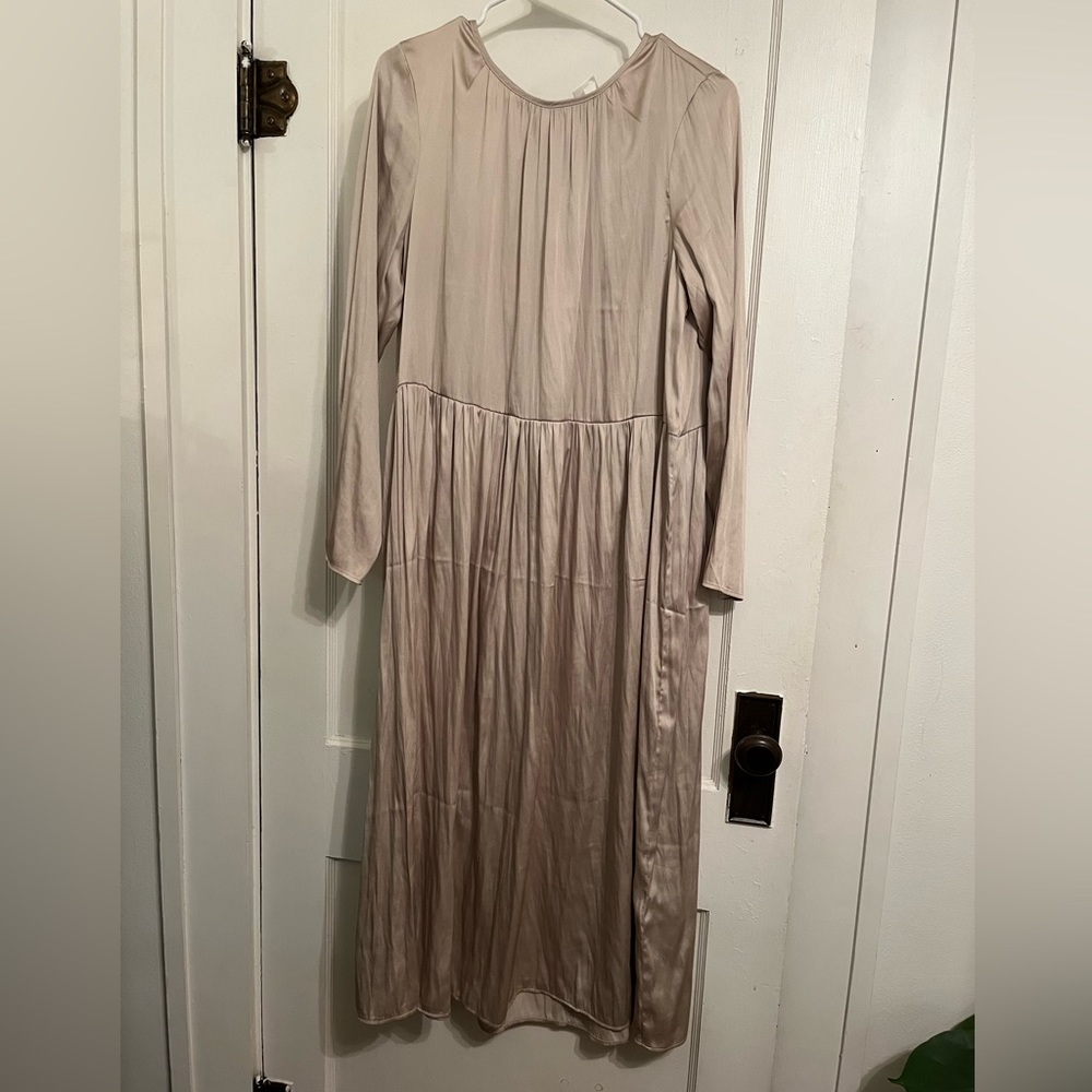 H&M Metallic Midi Dress